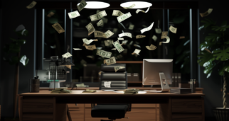 nxs flav desk officemodern falling money bill k ultra realisti dff feb ee d ccbc